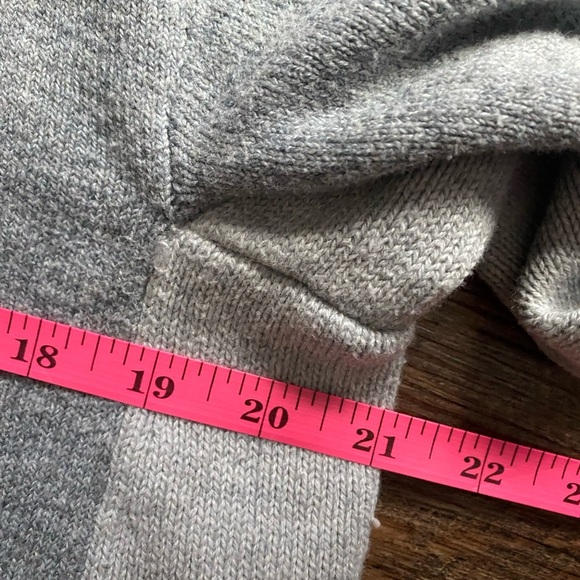 TOMMY HILFIGER pullover crew sweater Velvet logo Y2K streetwear sz L wool cotton - Picture 10 of 13